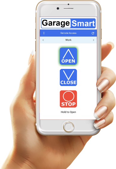 3-button commerical wifi garage door app